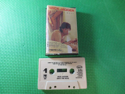 MICK JAGGER Tape, She's the BOSS Tape, Mick Jagger Album, Mick Jagger Music, Tape Cassette, Rock Lp, Cassette, 1985 Cassette