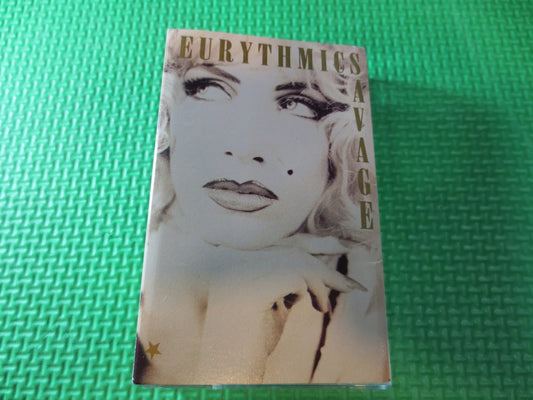 The EURYTHMICS Tape, SAVAGE Tape, The EURYTHMICS Album, Eurythmics Cassette, Rock Cassette, Vintage Cassette, 1987 Cassette