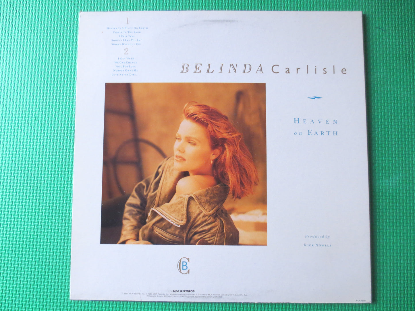 BELINDA CARLISLE, HEAVEN on Earth, Belinda Carlisle lp, Pop Record, Disco Vinyl, Pop Vinyl, Pop Album, Vinyl Lp, 1987 Record