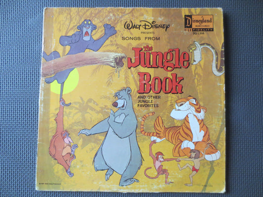 The JUNGLE BOOK, DISNEYLAND Records, Walt Disney Records, Kids Album, Jungle Book Album, Childrens Records, 1967 Records