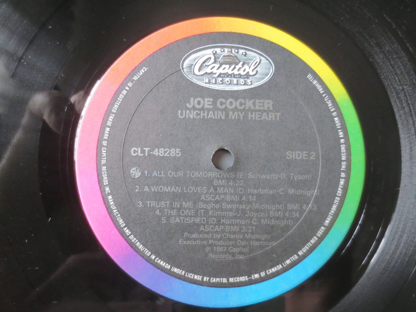 JOE COCKER, Unchain My HEART, Joe Cocker Record, Joe Cocker Album, Joe Cocker Lp, Classic Rock lp, Rock Album, 1987 Records