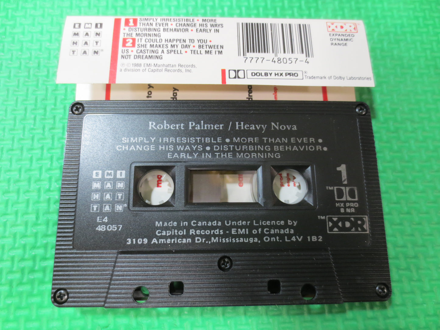 ROBERT PALMER Tape, Heavy NOVA Tape, Robert Palmer Album, Robert Palmer Music, Tape Cassette, Cassette, 1988 Cassette