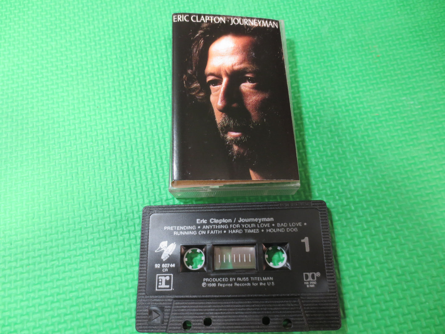 ERIC CLAPTON Tape, JOURNEYMAN Tape, Eric Clapton Album, Eric Clapton Music, Tape Cassette, Rock Cassette, 1989 Cassette