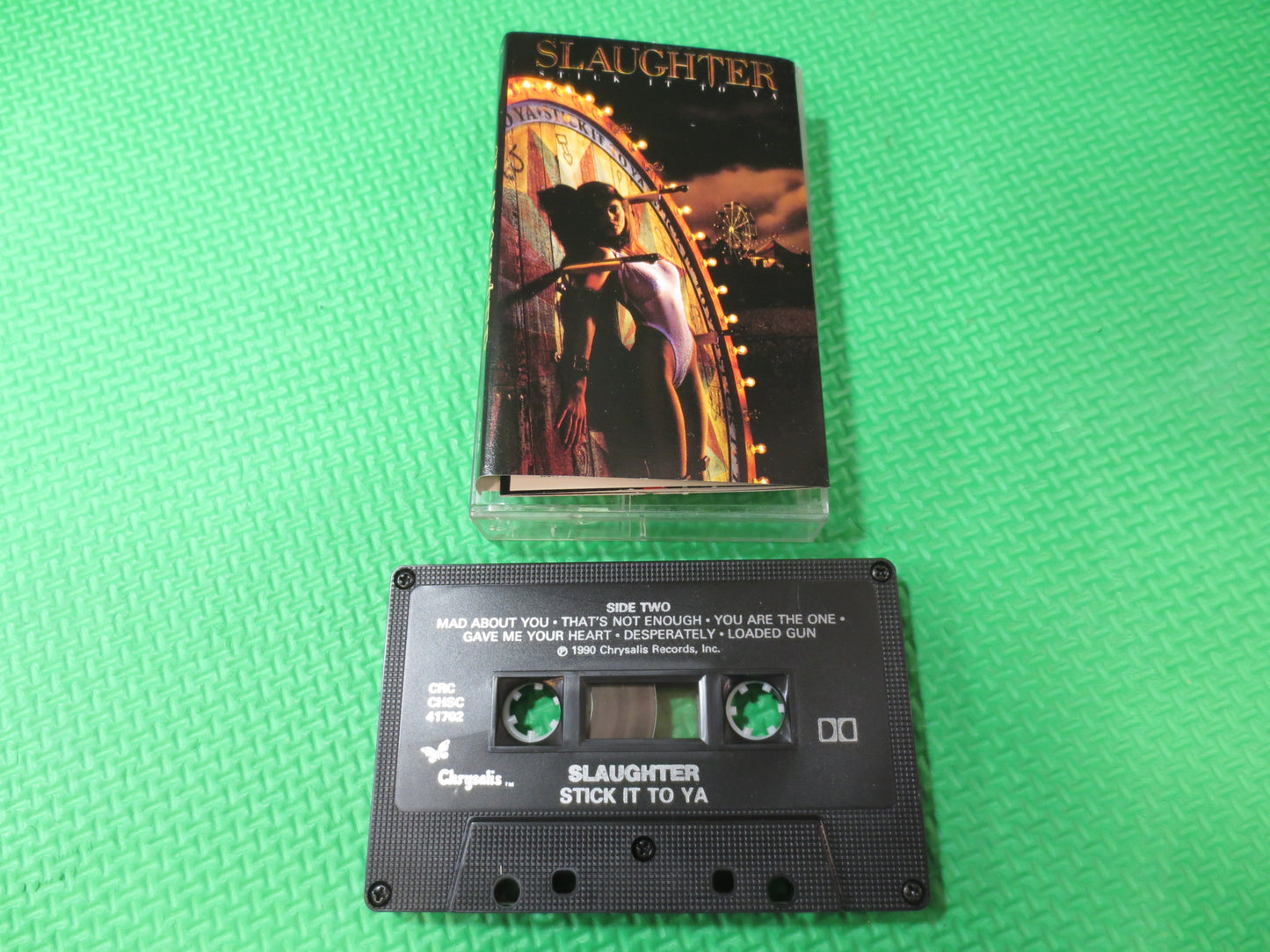 SLAUGHTER Tape, Stick It To Ya Tape, SLAUGHTER Album, SLAUGHTER Music, Slaughter Lp, Tape Cassette, Cassette, 1988 Cassette