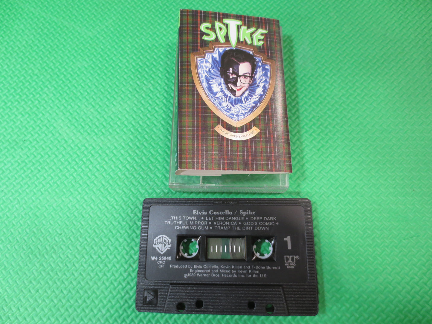 ELVIS COSTELLO Tape, SPIKE Tape, Elvis Costello Album, Elvis Costello Music, Tape Cassette, Rock Cassette, 1989 Cassette