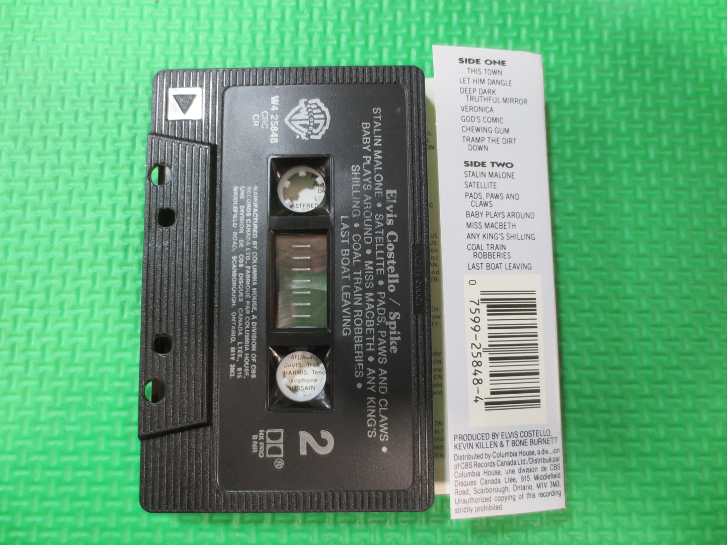 ELVIS COSTELLO Tape, SPIKE Tape, Elvis Costello Album, Elvis Costello Music, Tape Cassette, Rock Cassette, 1989 Cassette