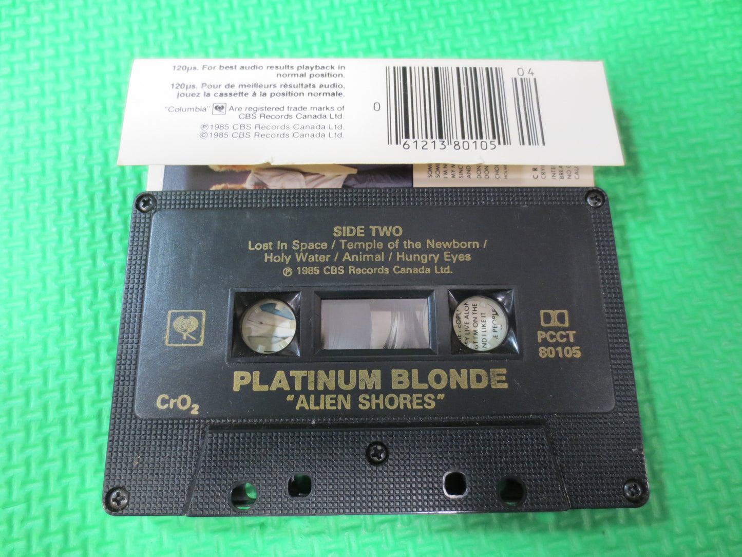 PLATINUM BLONDE Tape, ALIEN Shores Tape, Platinum Blonde Lp, Platinum Music, Tape Cassette, Rock Cassette, 1980 Cassette