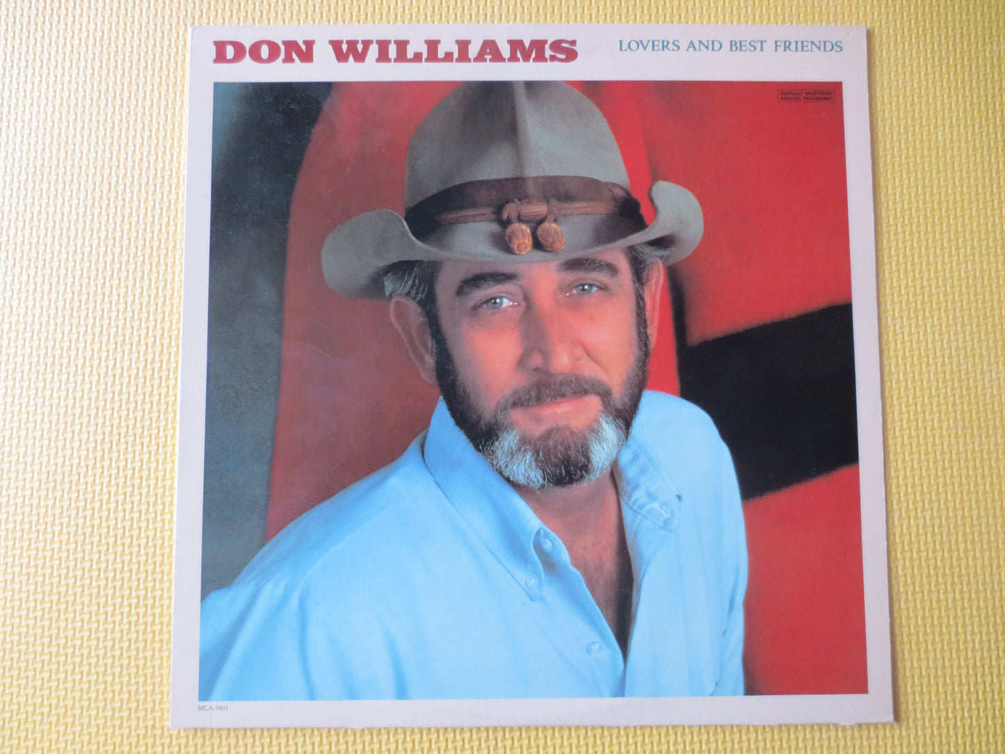 DON WILLIAMS, LOVERS and Best Friends, Country lp, Don Williams Albums, Don Williams Lp, Vinyl Album, Records, 1986 Records