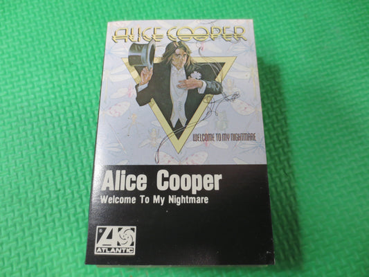 ALICE COOPER Tape, Welcome To My NIGHTMARE, Alice Cooper Album, Alice Cooper Music, Tape Cassette, Cassette, 1975 Cassette