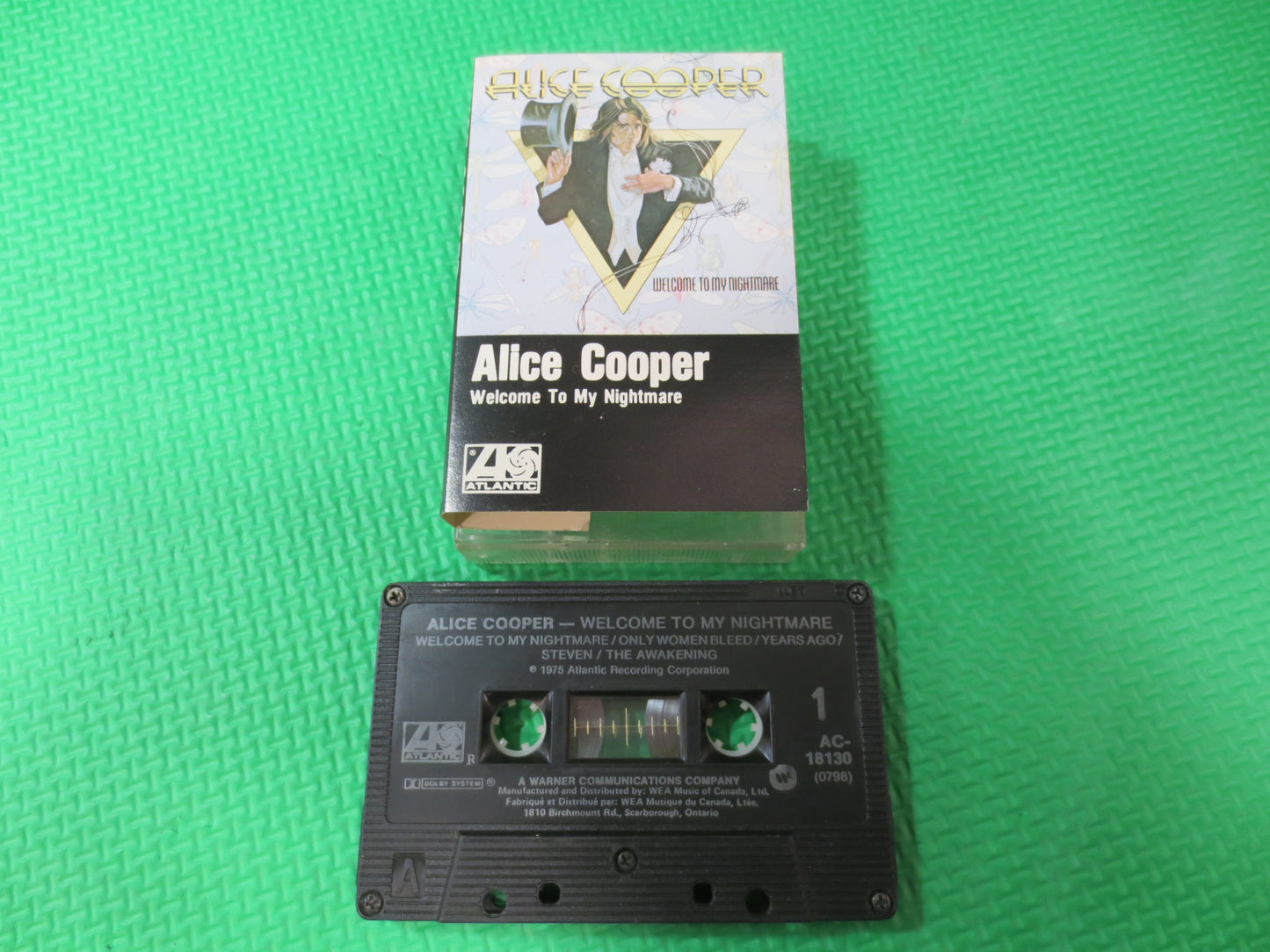 ALICE COOPER Tape, Welcome To My NIGHTMARE, Alice Cooper Album, Alice Cooper Music, Tape Cassette, Cassette, 1975 Cassette