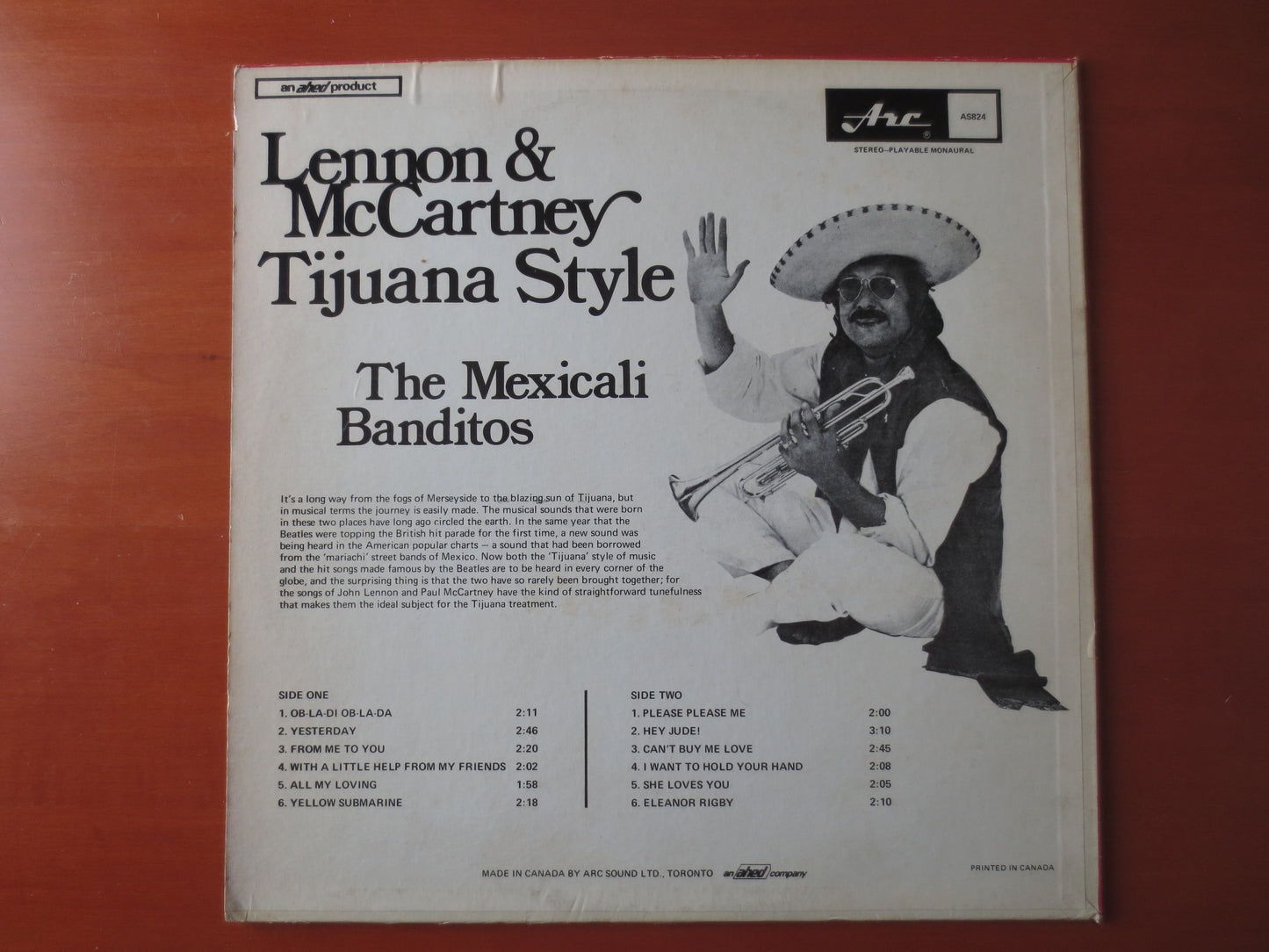 LENNON and McCARTNEY, TIJUANA Style, The Beatles Album, The Beatles Record, The Beatles Vinyl, The Beatles Lp, 1969 Records