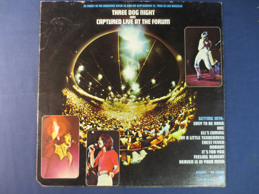 THREE DOG NIGHT, Live at the Forum, Vintage Vinyl, Record Vinyl, Record, Vinyl Record, Vinyl, Rock Record, Lp,1969 Records