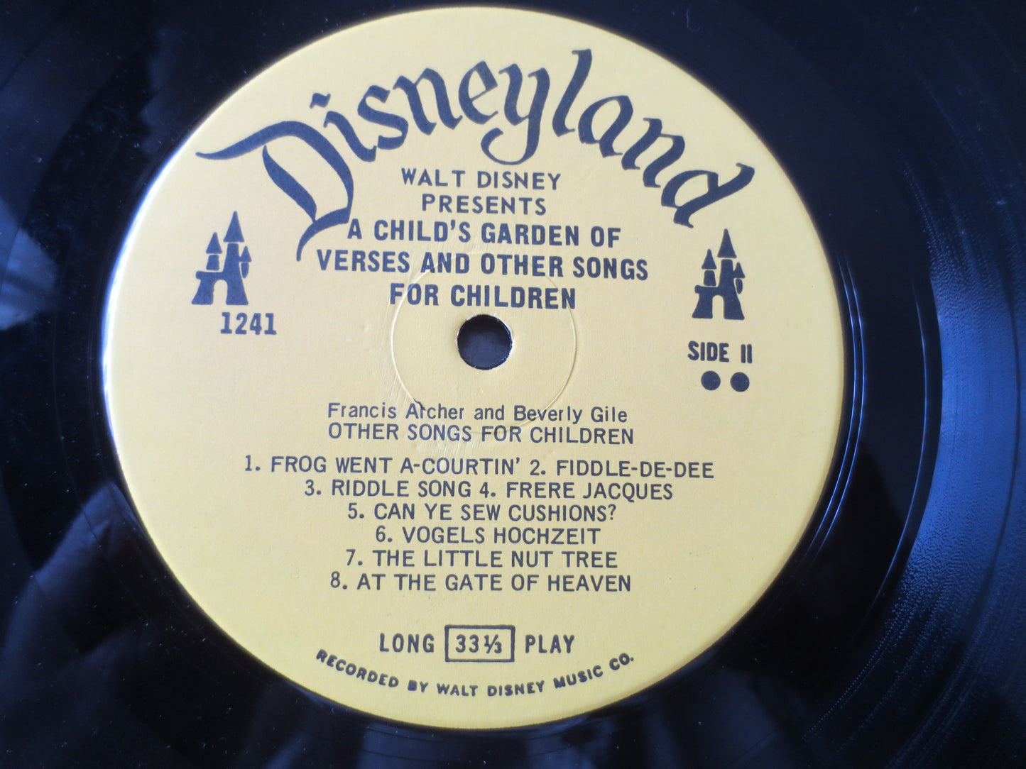 A CHILDS GARDEN of VERSES, Disneyland Records, Disneyland Album, Disney Records, Childrens Album, Kids Album, 1963 Records