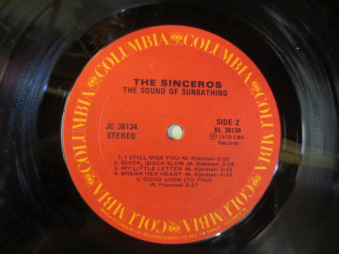 The SINCEROS, The SOUND of SUNBATHING, The Sinceros Album, The Sinceros Vinyl, The Sinceros Lp, Vinyl, 1979 Records