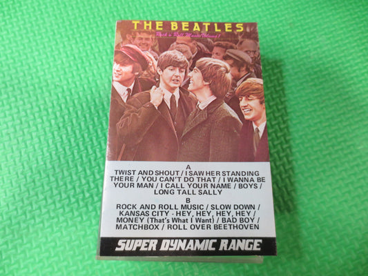 The BEATLES, ROCK and ROLL, Volume 1 Tape, Rock Album, Rock Music, Tape Cassette, Rock Cassette, Rock Tapes, 1982 Cassette