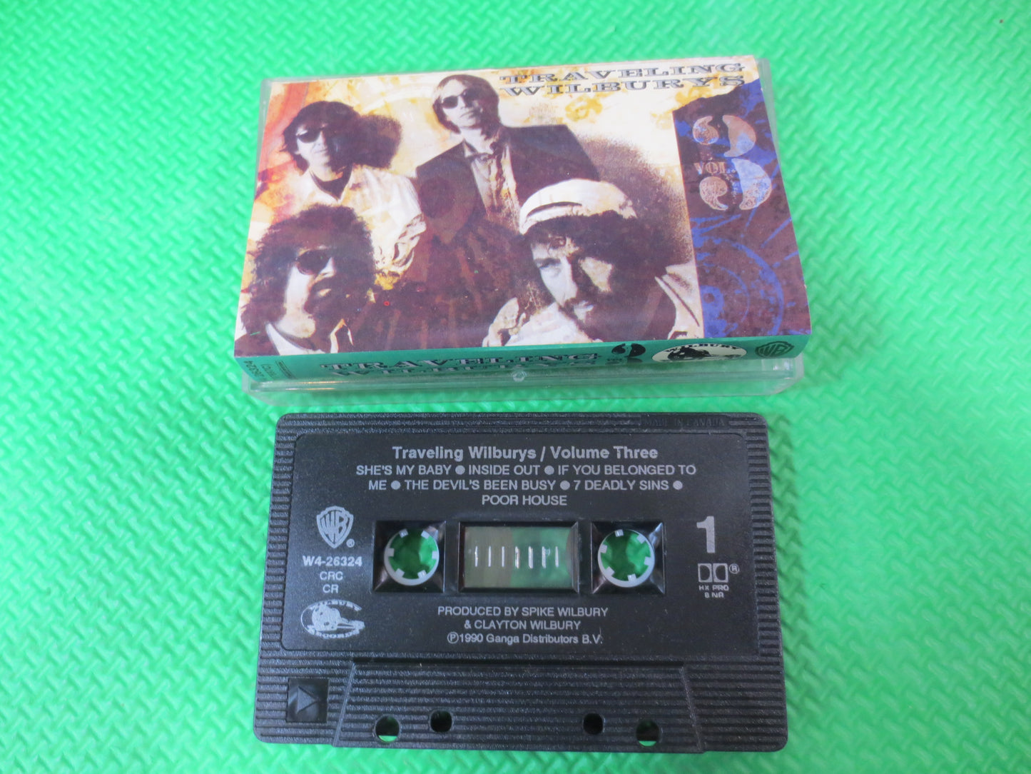 TRAVELING WILBURYS, Volume 3 Tape, Rock Album, Rock Music, Rock Song, Tape Cassette, Rock Cassette, Rock Lp, 1990 Cassette
