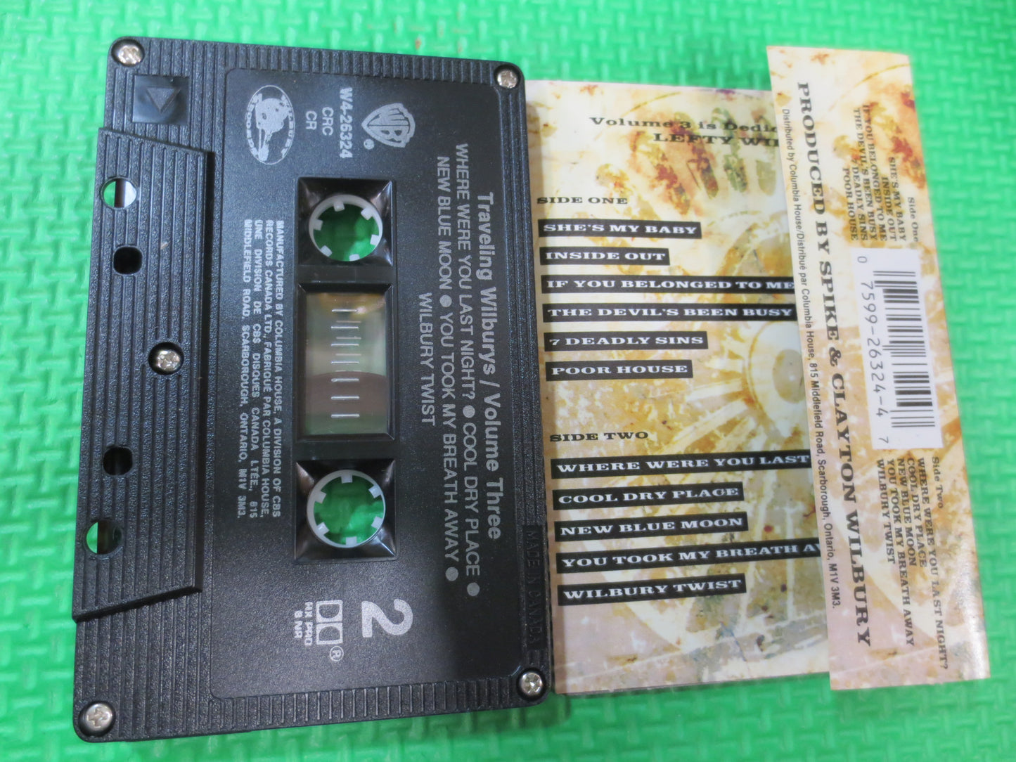 TRAVELING WILBURYS, Volume 3 Tape, Rock Album, Rock Music, Rock Song, Tape Cassette, Rock Cassette, Rock Lp, 1990 Cassette