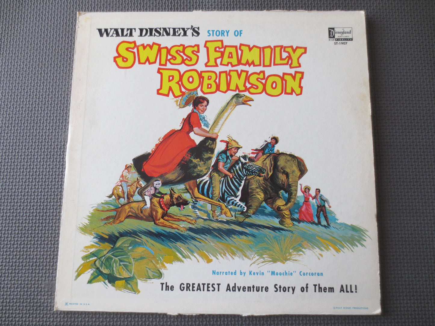 SWISS FAMILY ROBINSON, Disneyland Record, Disney Album, Disneyland Album, Disney Record, Disneyland Vinyl, Lp, 1963 Records