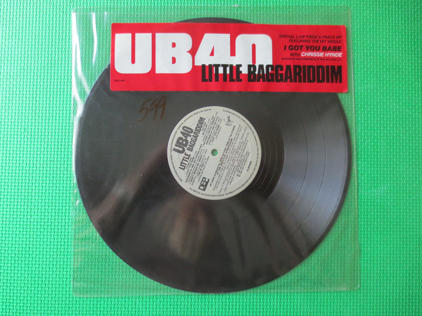UB40, Little Baggeriddim, UB40 Lp, Vintage Vinyl, UB40 Vinyl, UB Record, UB40 Album, Rock Vinyl, Rock Album, 1986 Records