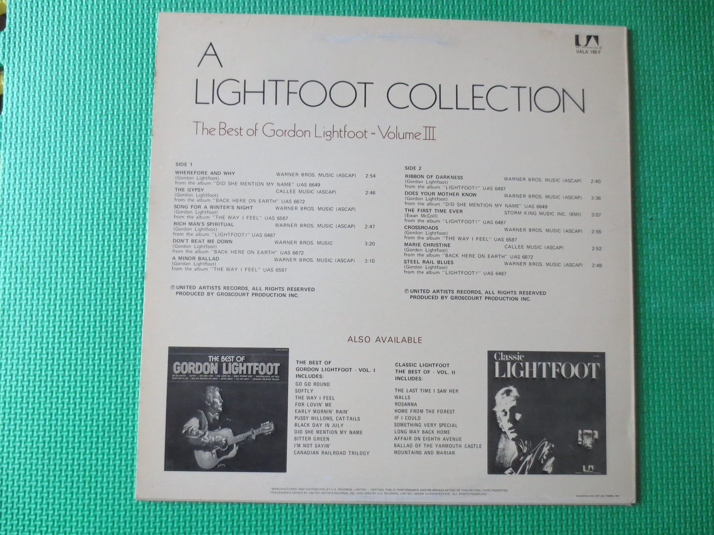 GORDON LIGHTFOOT, BEST of Records, Country Records, Country Vinyl, Record Vinyl, Records, lps, Vinyl Records, 1975 Records
