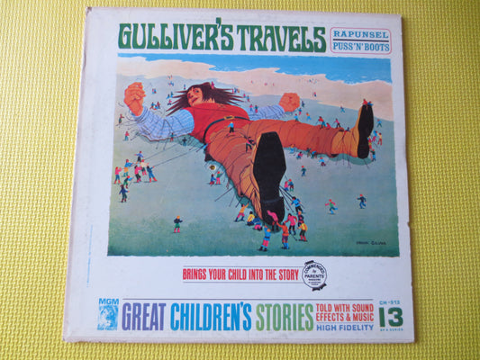 GULLIVER'S TRAVELS, RAPUNSEL, Kids Records, Childrens Record, Childrens Album, Kids Album, Vinyl Lps, Kids Lp, 1962 Records