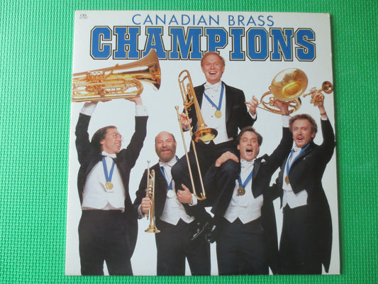 CANADIAN BRASS, CHAMPIONS, Ragtime Records, Dixieland Records, Vintage Vinyl, Record Vinyl, Record, Vinyl, lp, 1983 Records