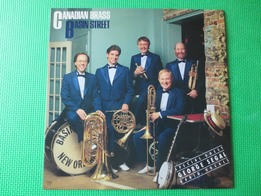 Canadian BRASS, BASIN STREET, Ragtime Records, Dixieland Records, Vintage Vinyl, Record Vinyl, Record, Vinyl, 1986 Records