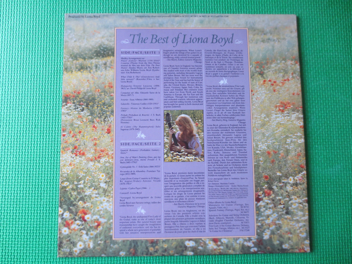 LIONA BOYD, GREATEST Hits, Liona Boyd lps, Liona Boyd Album, Liona Boyd Records, Classical Guitar, Vinyl lps, 1982 Records