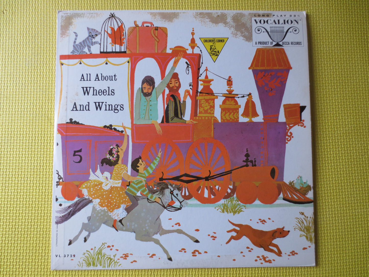 All About Wheels and Wings, Kids Records, CHILDRENS Album, Kids Album, Childrens Lp, Kids Lp, Vinyl Record, 1961 Records