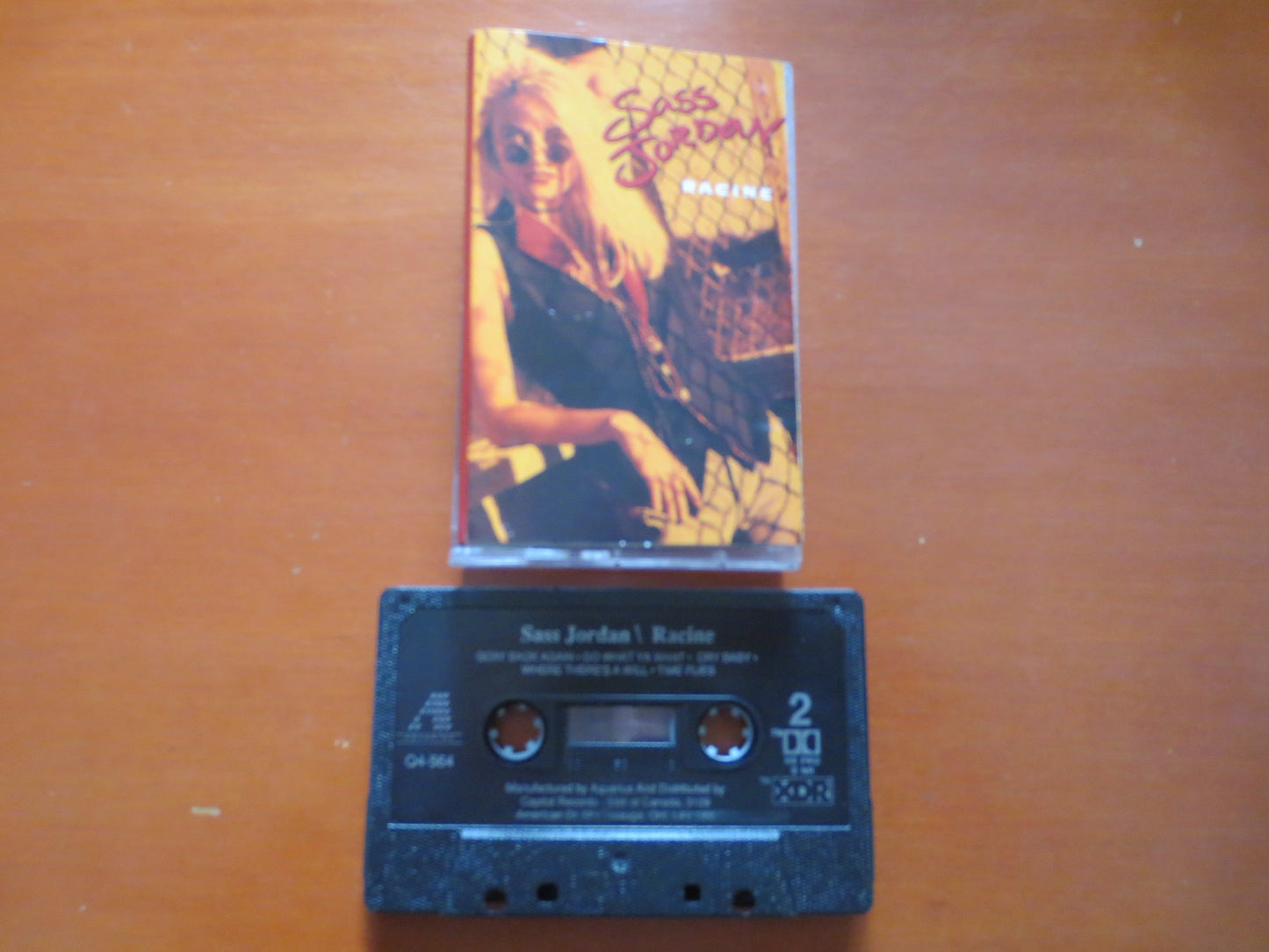 SASS JORDAN Tape, RACINE Tape, Sass Jordan Album, Sass Jordan Music, Sass Jordan Lp, Tape Cassette, Cassette, 1992 Cassette