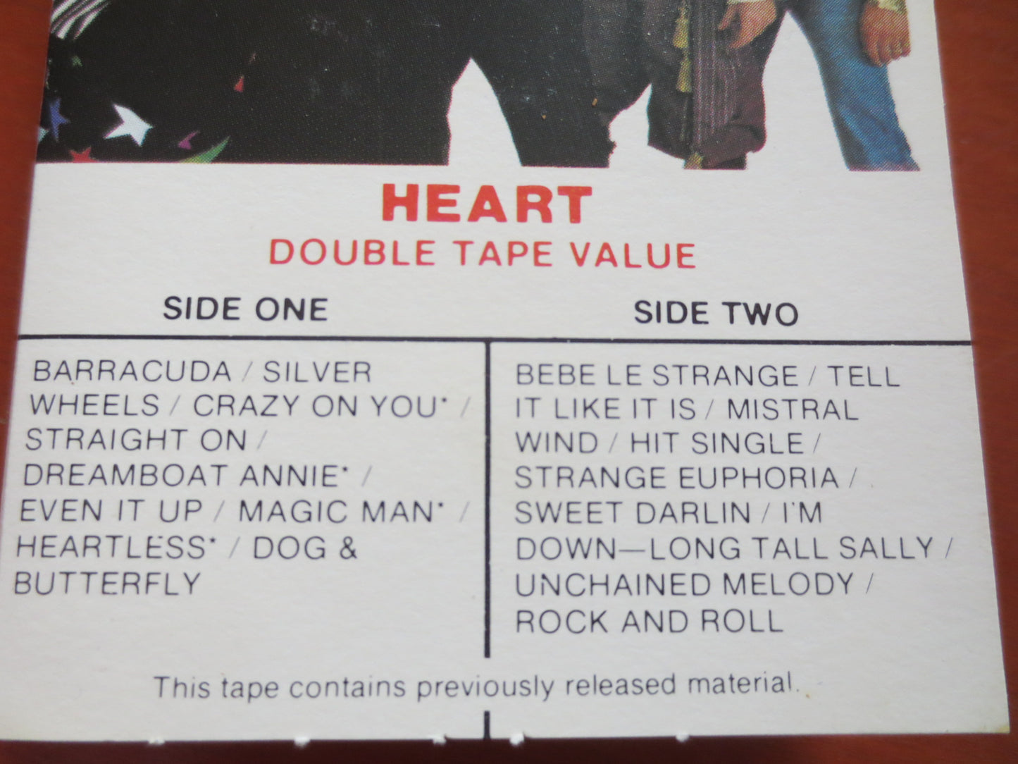 HEART Tape, HEART Lp, HEART Album, Heart Music, Heart Song, Heart Cassette, Tape Cassette, Rock Lp, Cassette, 1980 Cassette