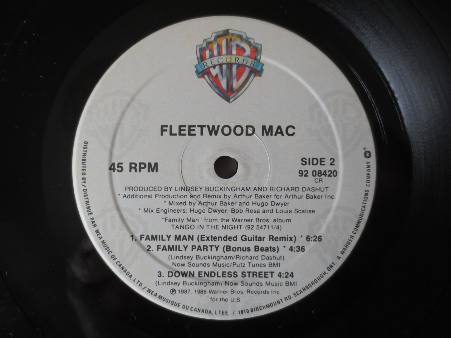 FLEETWOOD MAC Record, FAMILY Man, Fleetwood Mac Album, Fleetwood Mac Vinyl, Fleetwood Mac Lp, Vinyl Records, 1987 Records