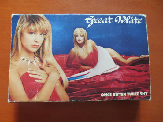 GREAT WHITE Tape, Once Bitten, Great White Album, Great White Music, Tape Cassette, Rock Cassette, Rock Tapes, 1989 Cassette