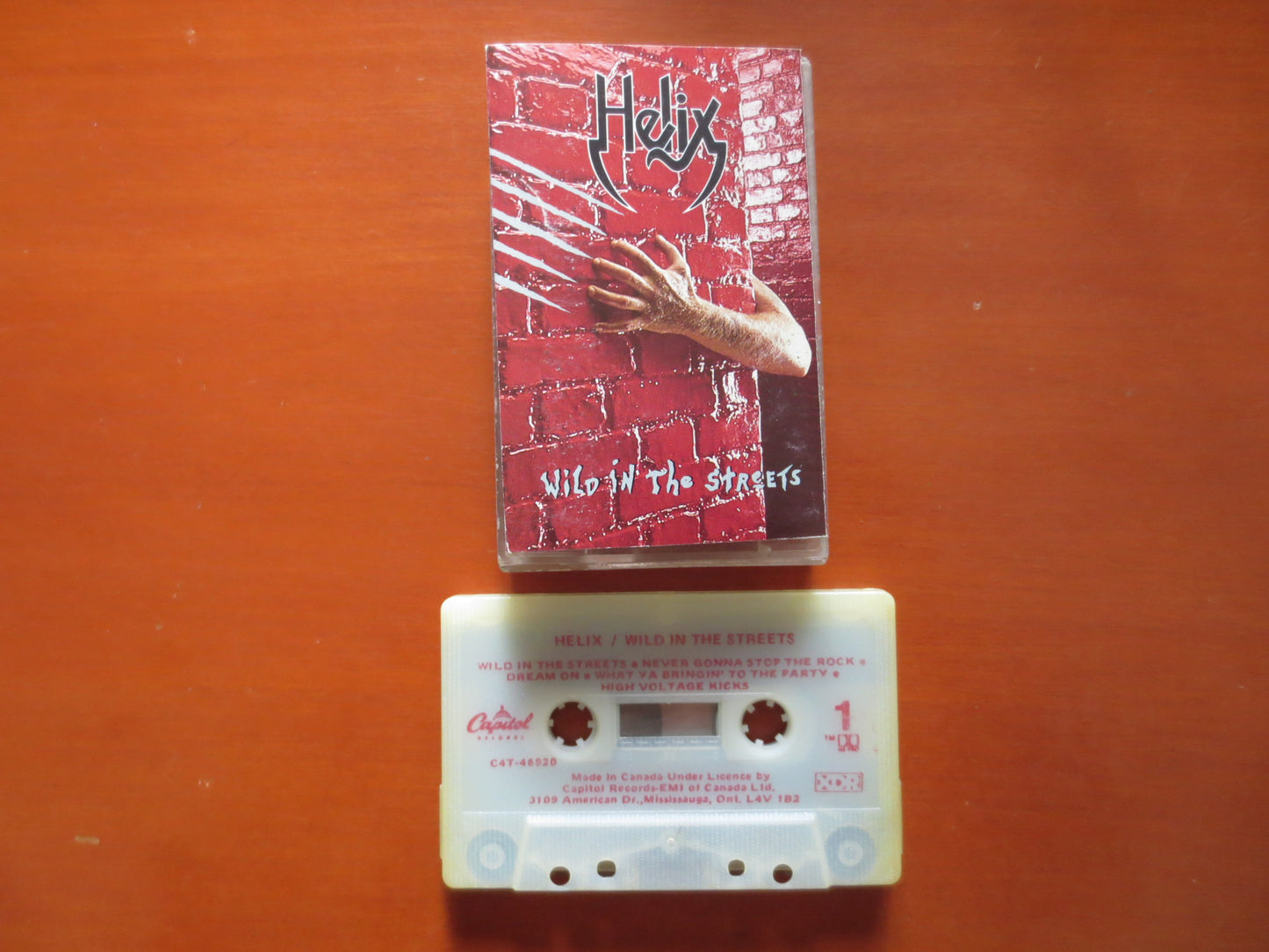 HELIX Tape, WILD in the STREETS, Helix Album, Helix Music, Helix Lp, Helix Cassette, Tape Cassette, Cassette, 1987 Cassette