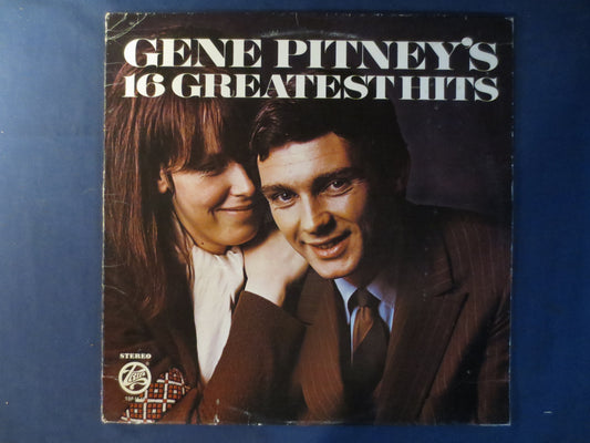 GENE PITNEY, 16 GREATEST Hits, Pop Records, Gene Pitney Record Vinyl, Gene Pitney Album, Gene Pitney Lp,  Lps, 1975 Records