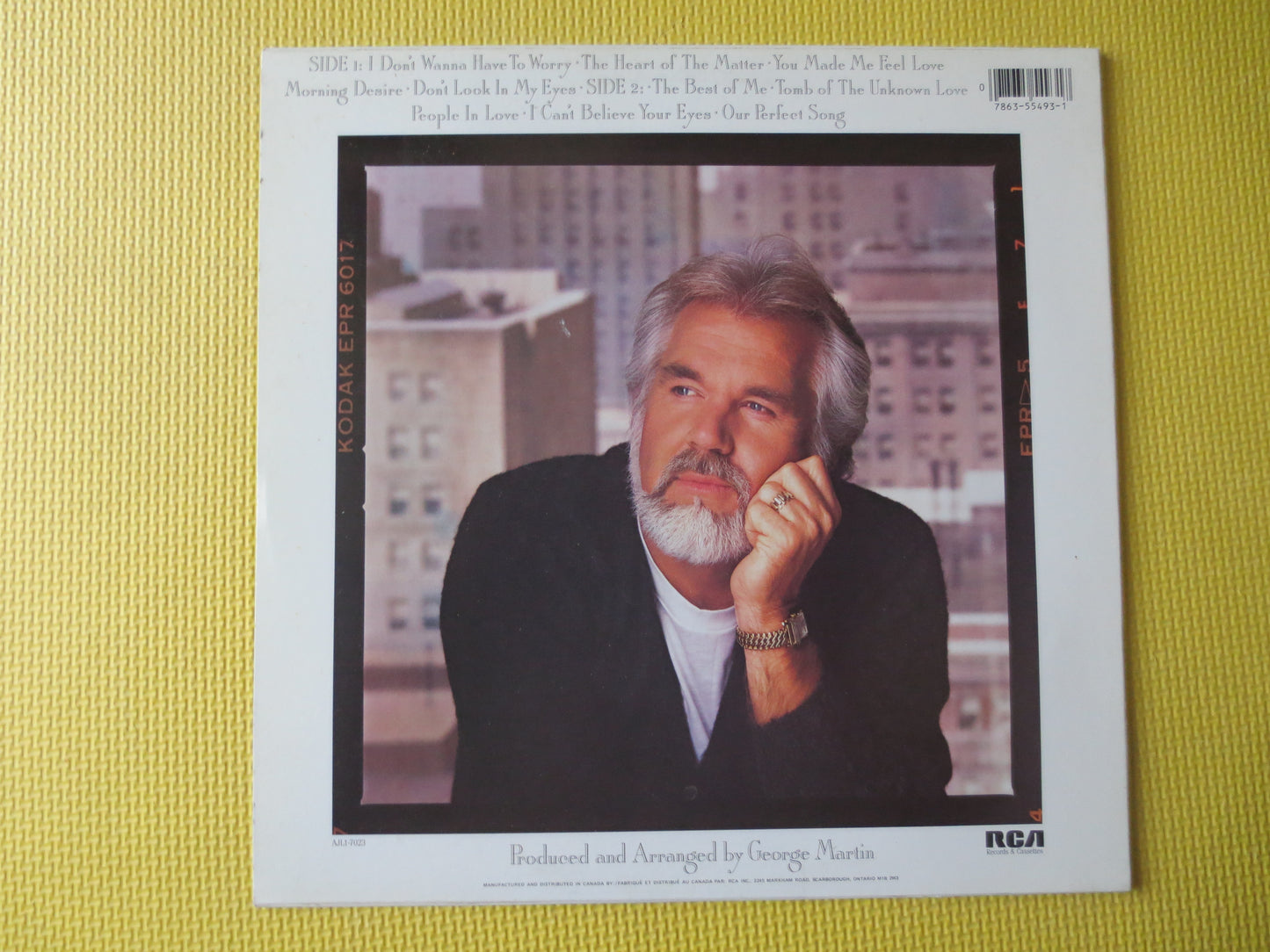 KENNY ROGERS, HEART Of The Matter, Country Records, Kenny Rogers Records, Kenny Rogers Album,  Kenny Rogers lp, 1985 Records