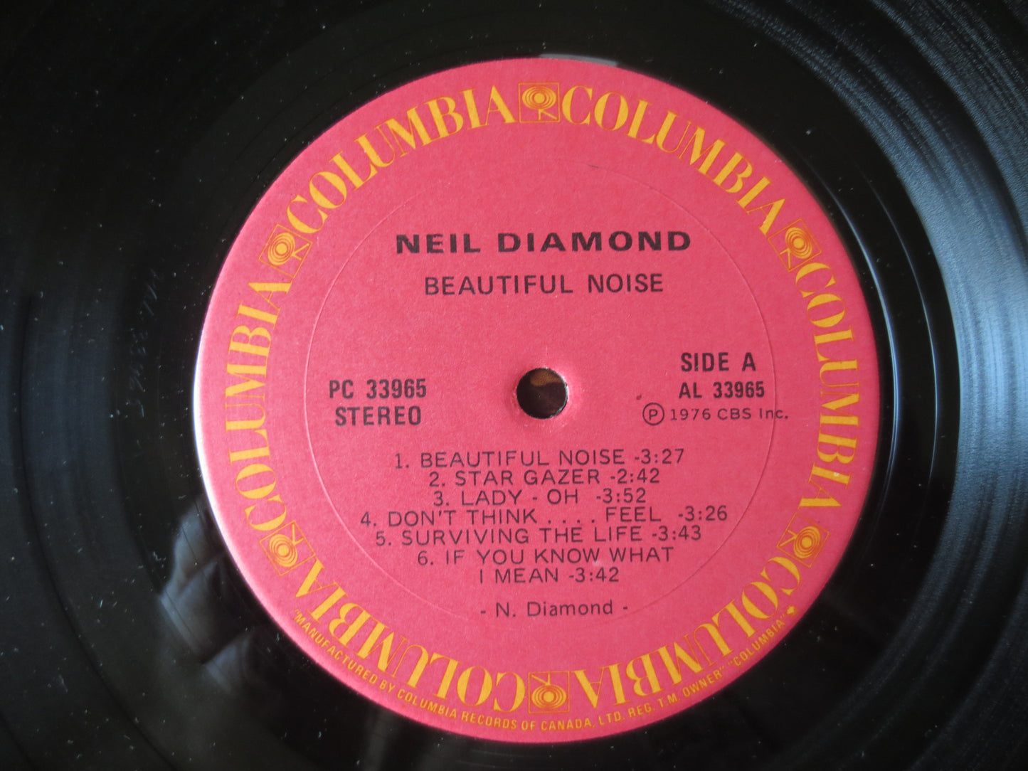 NEIL DIAMOND, BEAUTIFUL Noise, Pop Record, Neil Diamond Record, Neil Diamond lps, lps, Pop Vinyl, Vinyl Album, 1976 Records