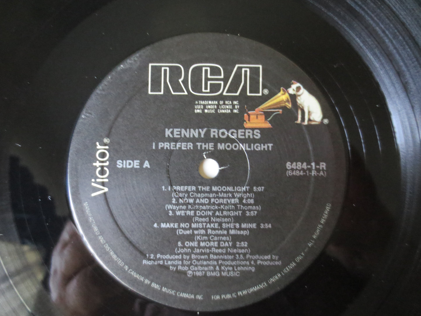 KENNY ROGERS, I Prefer the MOONLIGHT, Kenny Rogers Record, Kenny Rogers Albums, Kenny Rogers Lp, Country Lps, 1987 Records