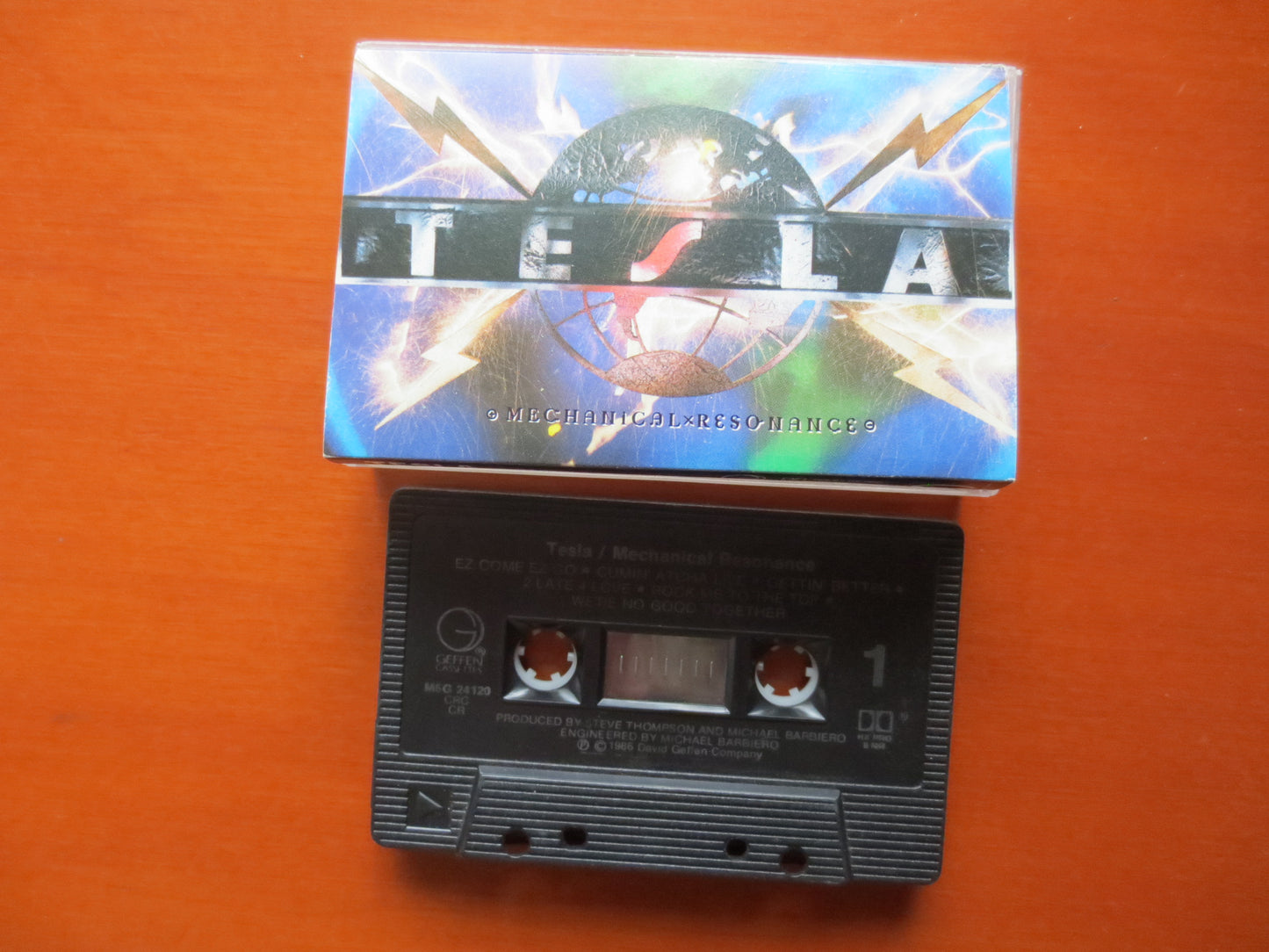 TESLA Tape, MECHANICAL RESONANCE, Tesla Album, Tesla Music, Tesla Song, Rock Tape Cassette, Tesla Cassette, 1986 Cassette