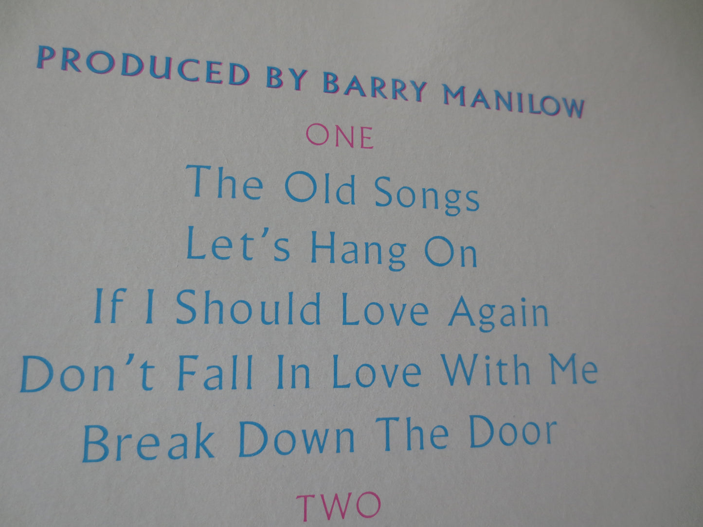 BARRY MANILOW, If I Should LOVE Again, Barry Manilow Album, Barry Manilow Vinyl, Barry Manilow Lp, Vinyl, lps, 1981 Records