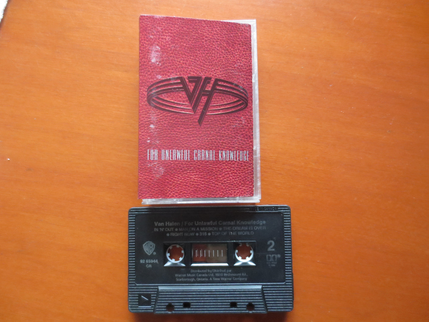 VAN HALEN Tape, CARNAL Knowledge, Van Halen Cassette, Van Halen Music, Metal Tape, Cassette, Rock Cassette, 1991 Cassette