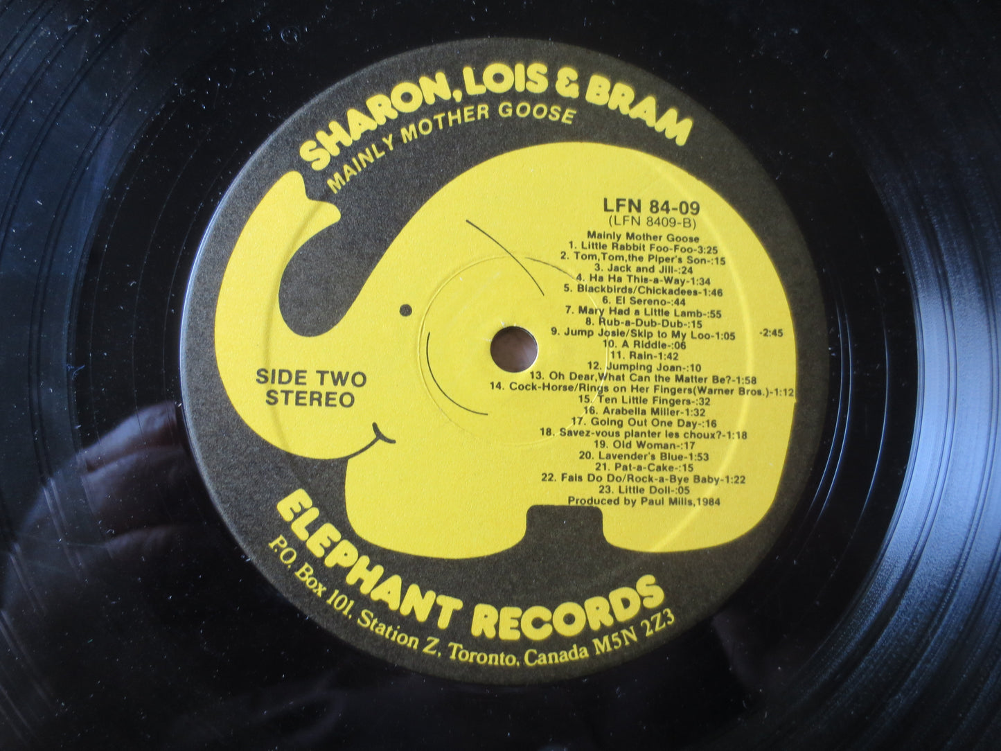 SHARON, LOIS and BRAM, Mainly Mother Goose, Childrens Records, Kids Records, Vintage Vinyl, Vinyl Record, Lps, 1984 Records