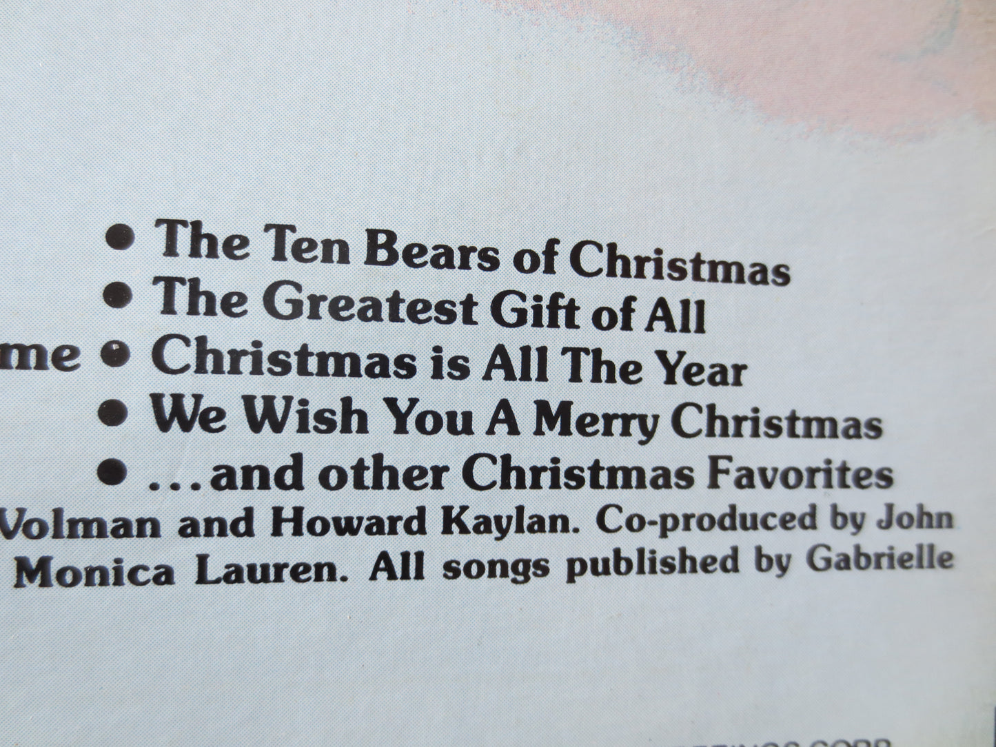 The CARE BEARS, CHRISTMAS Album, Christmas Songs, Christmas Record, Christmas Vinyl, Christmas Lp, Vinyl Lps, 1983 Records