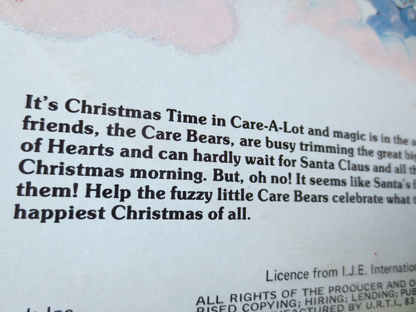 The CARE BEARS, CHRISTMAS Album, Christmas Songs, Christmas Record, Christmas Vinyl, Christmas Lp, Vinyl Lps, 1983 Records