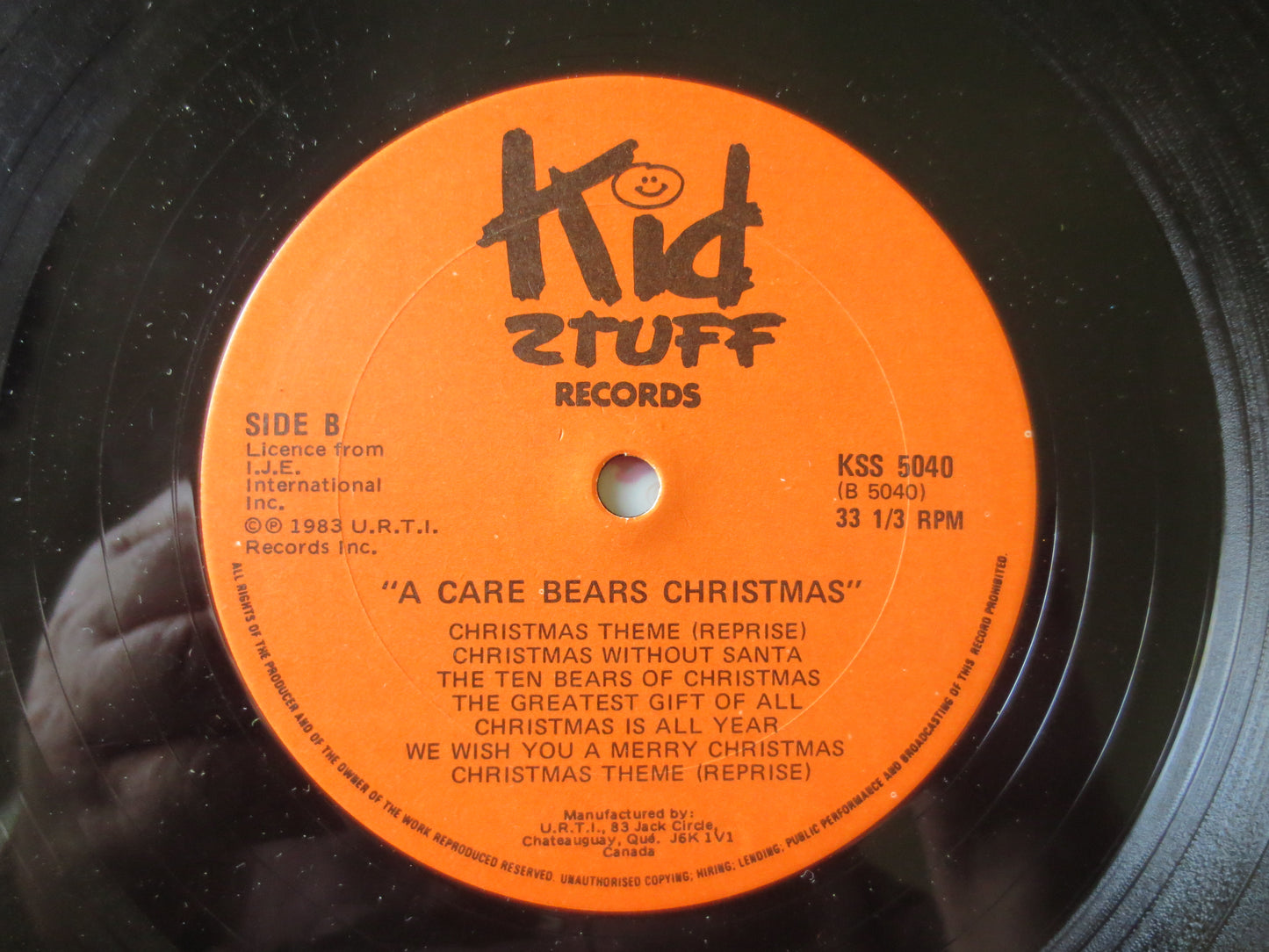 The CARE BEARS, CHRISTMAS Album, Christmas Songs, Christmas Record, Christmas Vinyl, Christmas Lp, Vinyl Lps, 1983 Records