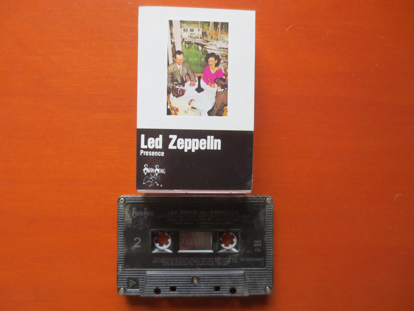 Led ZEPPELIN Tape, PRESENCE Tape, Led ZEPPELIN Album, Led Zeppelin Music, Tape Cassette, Zeppelin, Cassette, 1976 Cassette