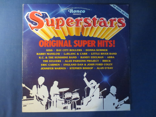 SUPERSTARS, KISS  Records, ABBA Records, Donna Summer Records, Ronco Records, Vintage Vinyl, Records, Vinyl, 1978 Records