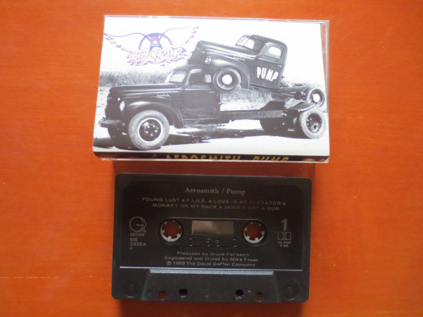 AEROSMITH Tape, PUMP, AEROSMITH Album, Rock Tape, Aerosmith Music, Aerosmith Song, Tape Cassette, Cassette, 1989 Cassette