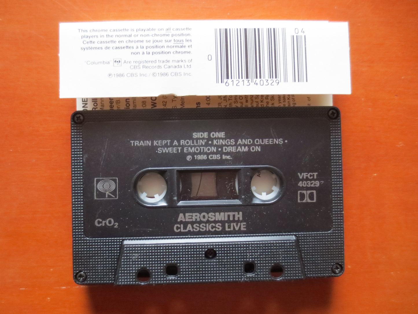 AEROSMITH Tape, CLASSICS Live, AEROSMITH Album, Aerosmith Music, Aerosmith Song, Tape Cassette, Cassette, 1986 Cassette