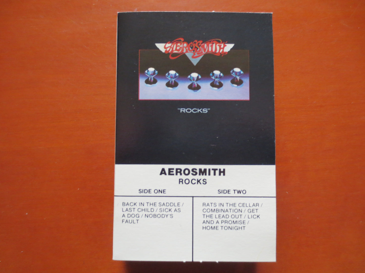 AEROSMITH Tape, ROCKS, AEROSMITH Album, Aerosmith Music, Aerosmith Song, Tape Cassette, Rock Cassette, 1976 Cassette